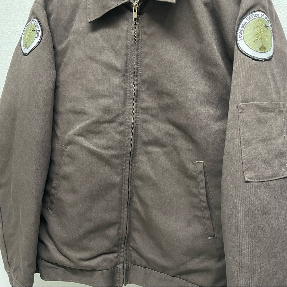 RedKap Louisiana State Parks Slash Pocket Quilt Lined Jacket // S - Picture 2 of 7